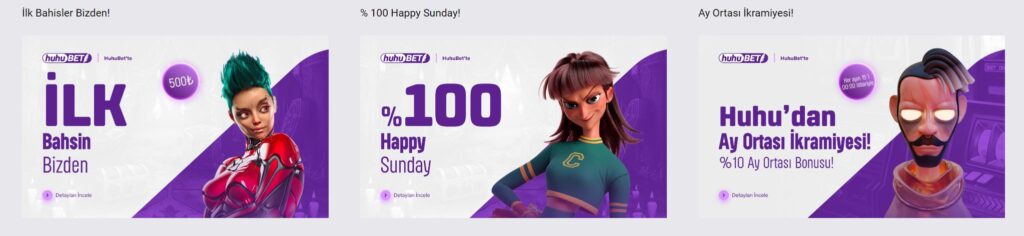 huhubet kayıp bonusları