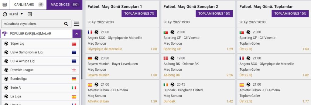 huhubet spor bahisleri